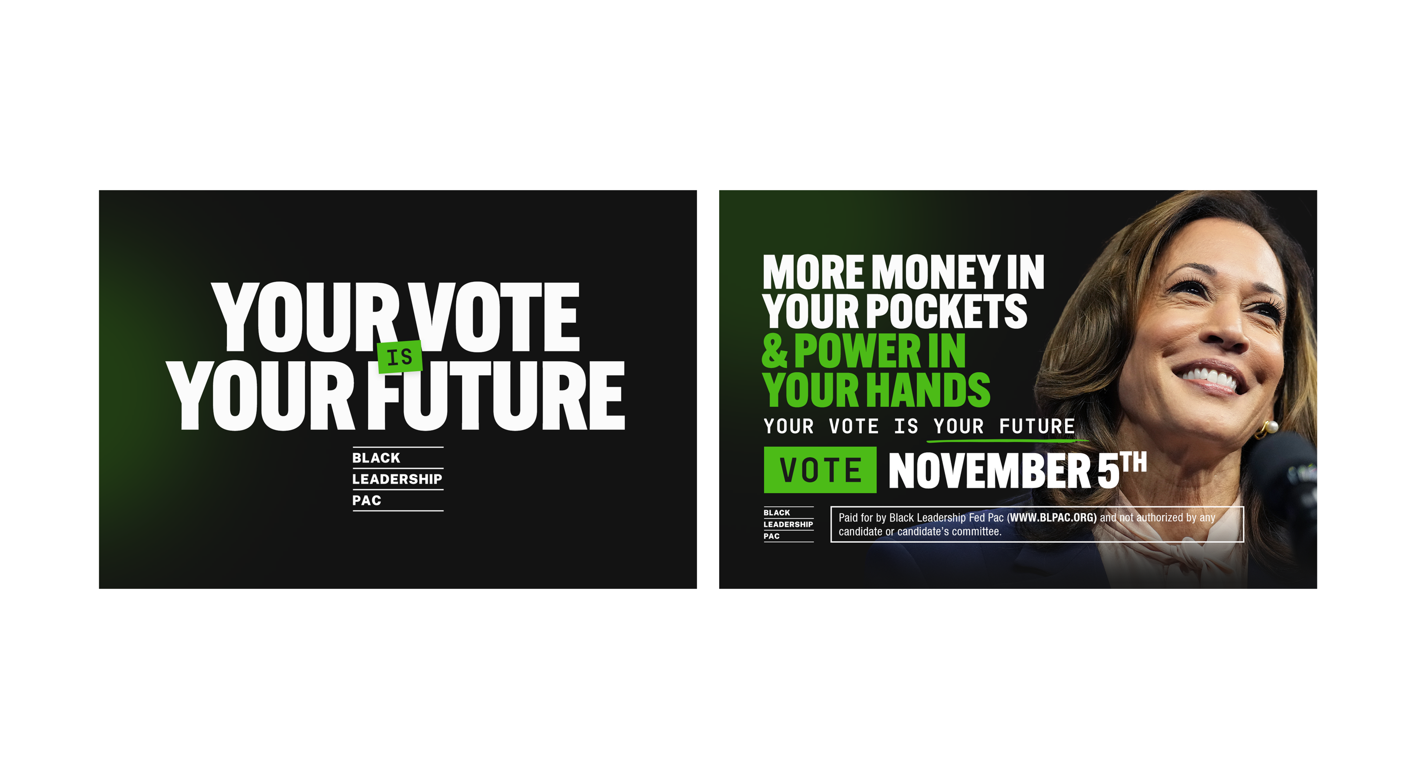 Canvassing walk card — front & back