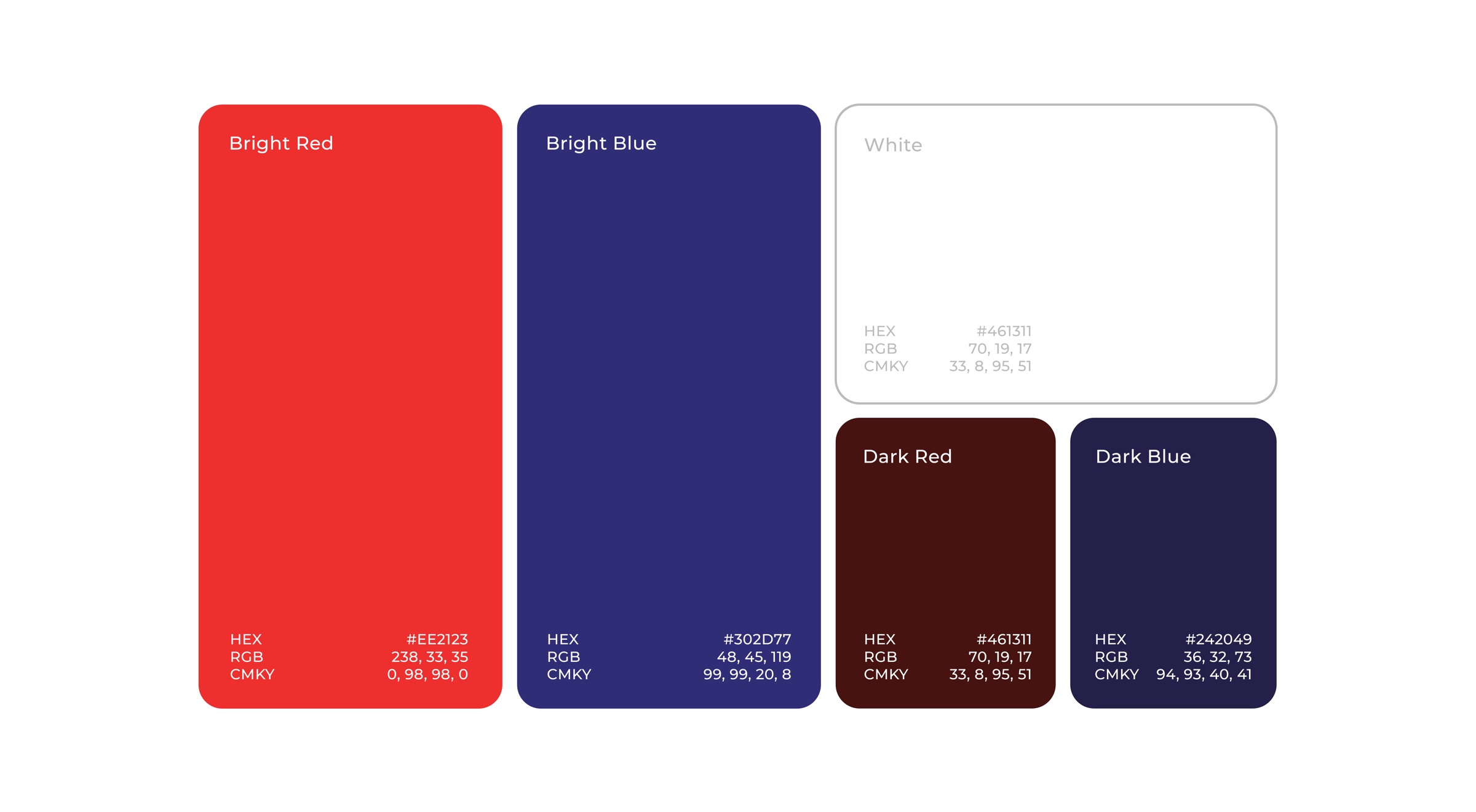 The palette — documented mid-campaign to keep every piece in one voice